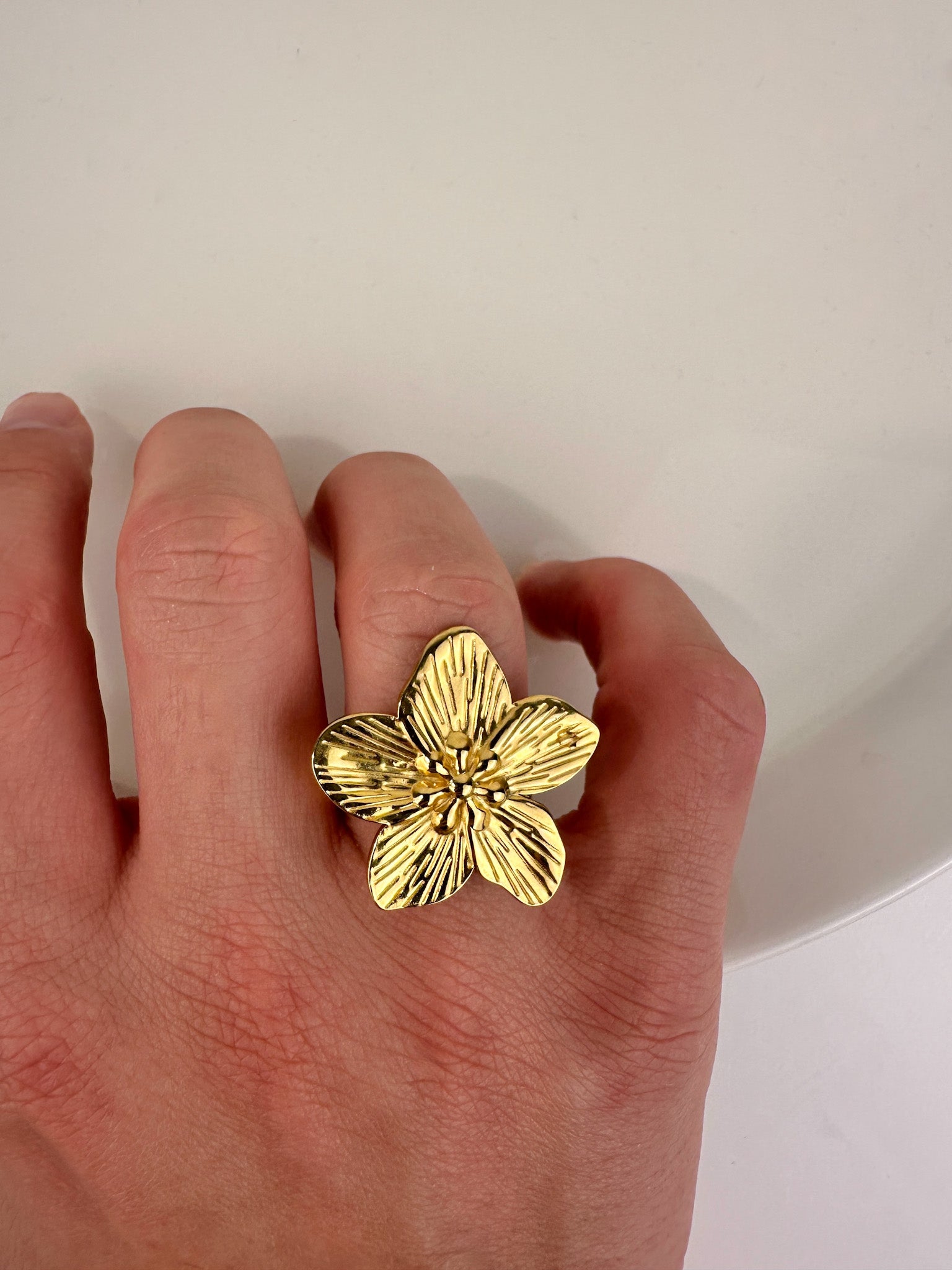Golden Flower Ring
