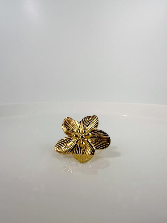 Golden Flower Ring