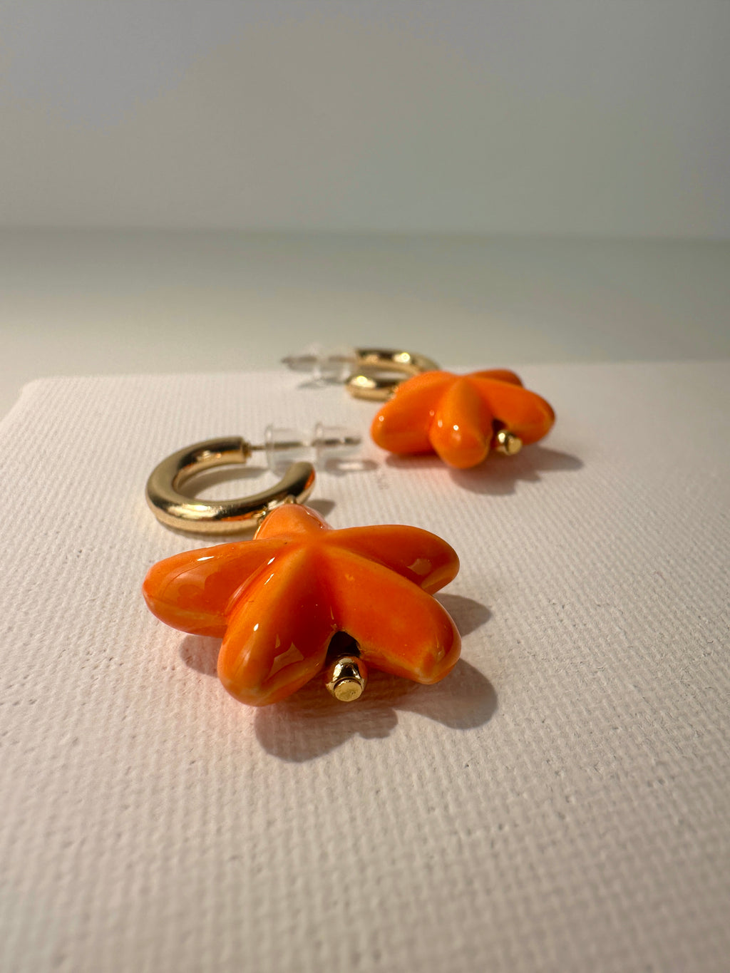 Tangerine Star Earrings